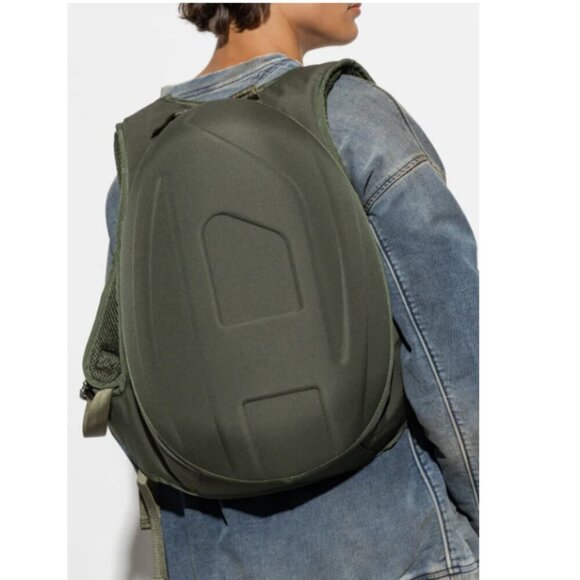 Diesel Backpack 1DR-POD Camo Mens Large Dome Nylon Laptop Sleeve Military Green - Picture 4 of 10